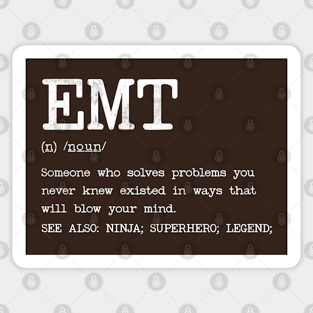 EMT - Definition Design Sticker by best-vibes-only